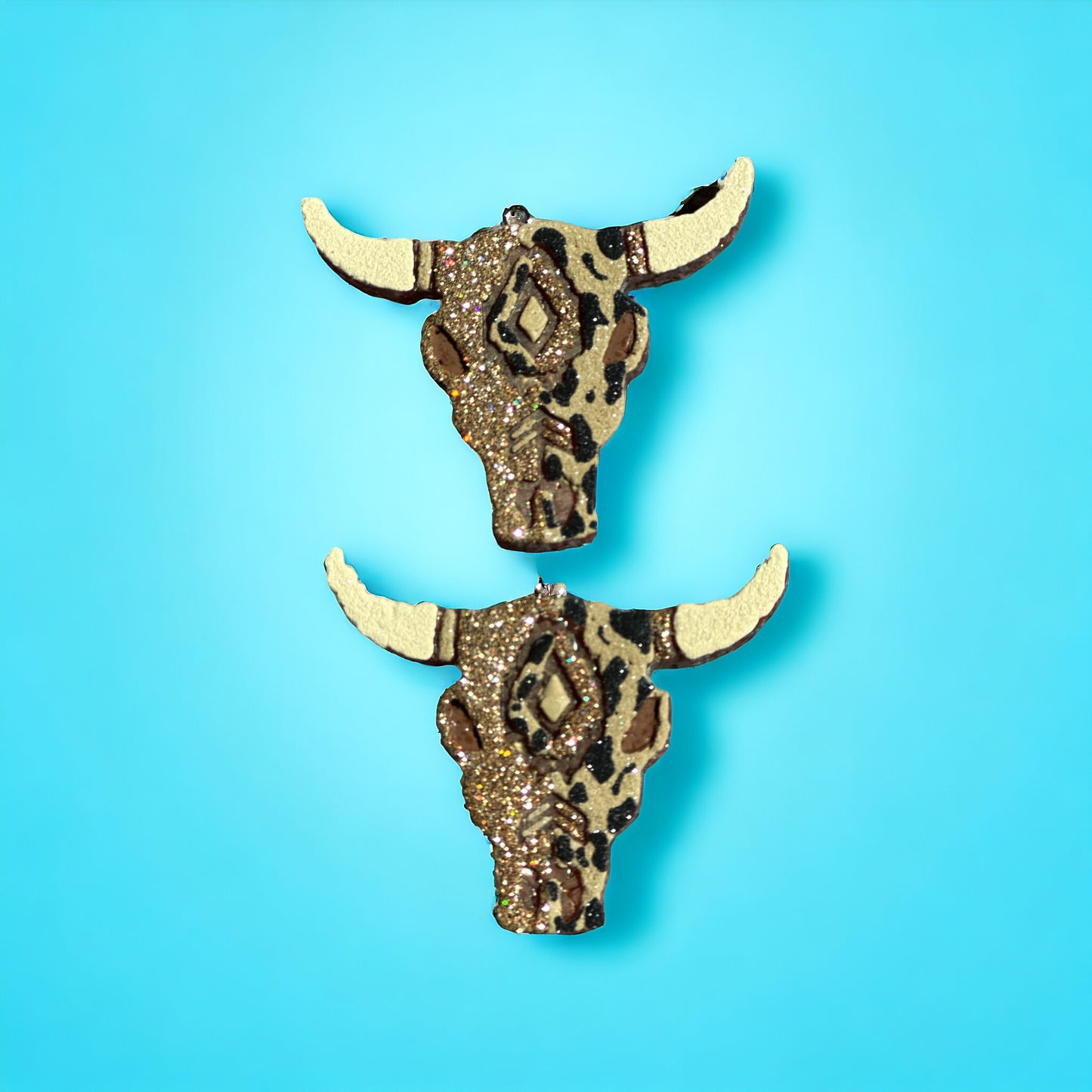 Aztec Bull Skull VENT CLIPS