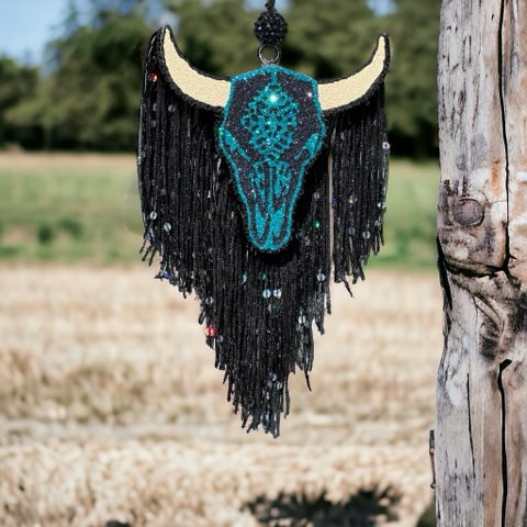 Diamond Bull Skull