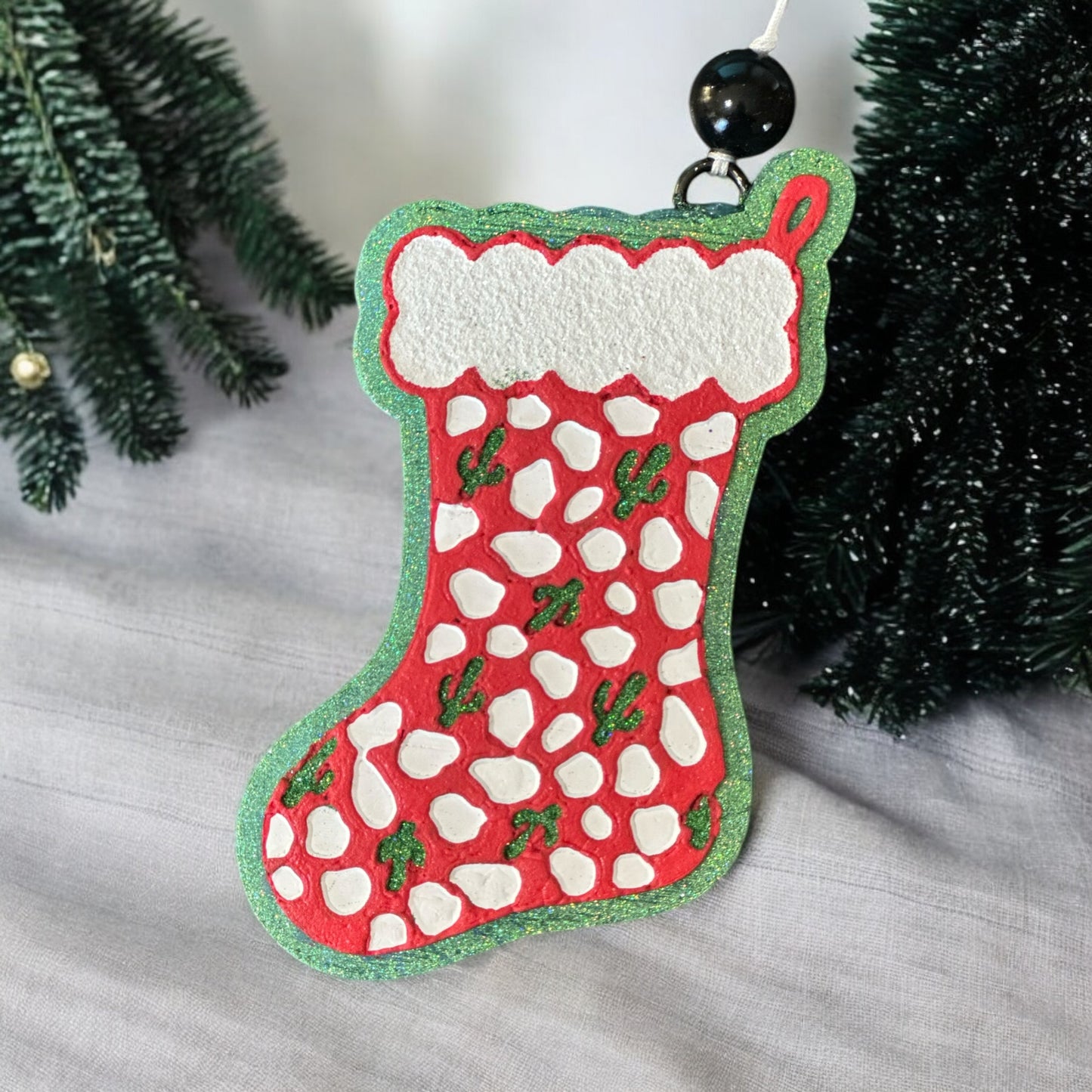 Christmas Cactus Stocking
