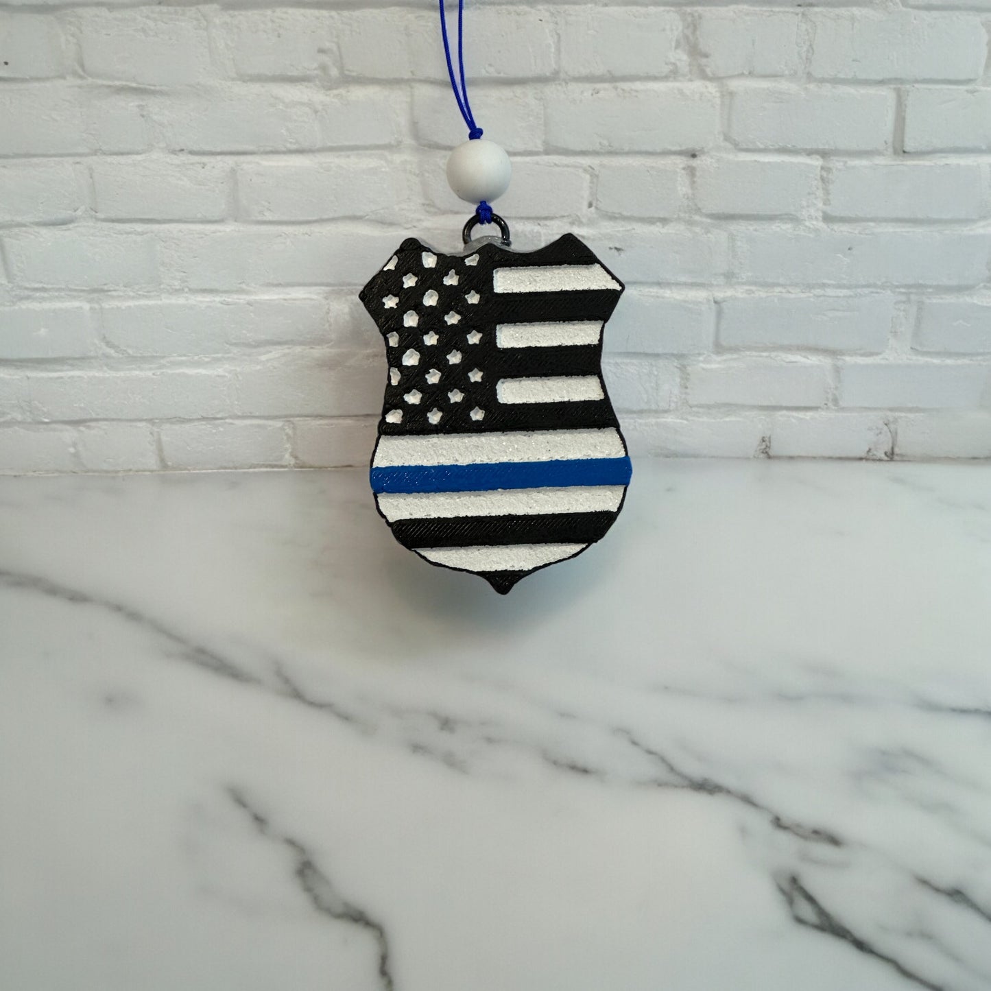 Blue Line Police Badge