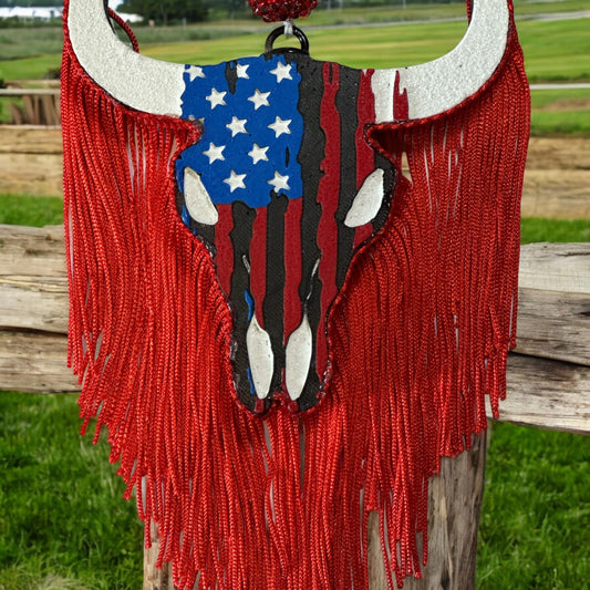 4th Of July Bull Skull