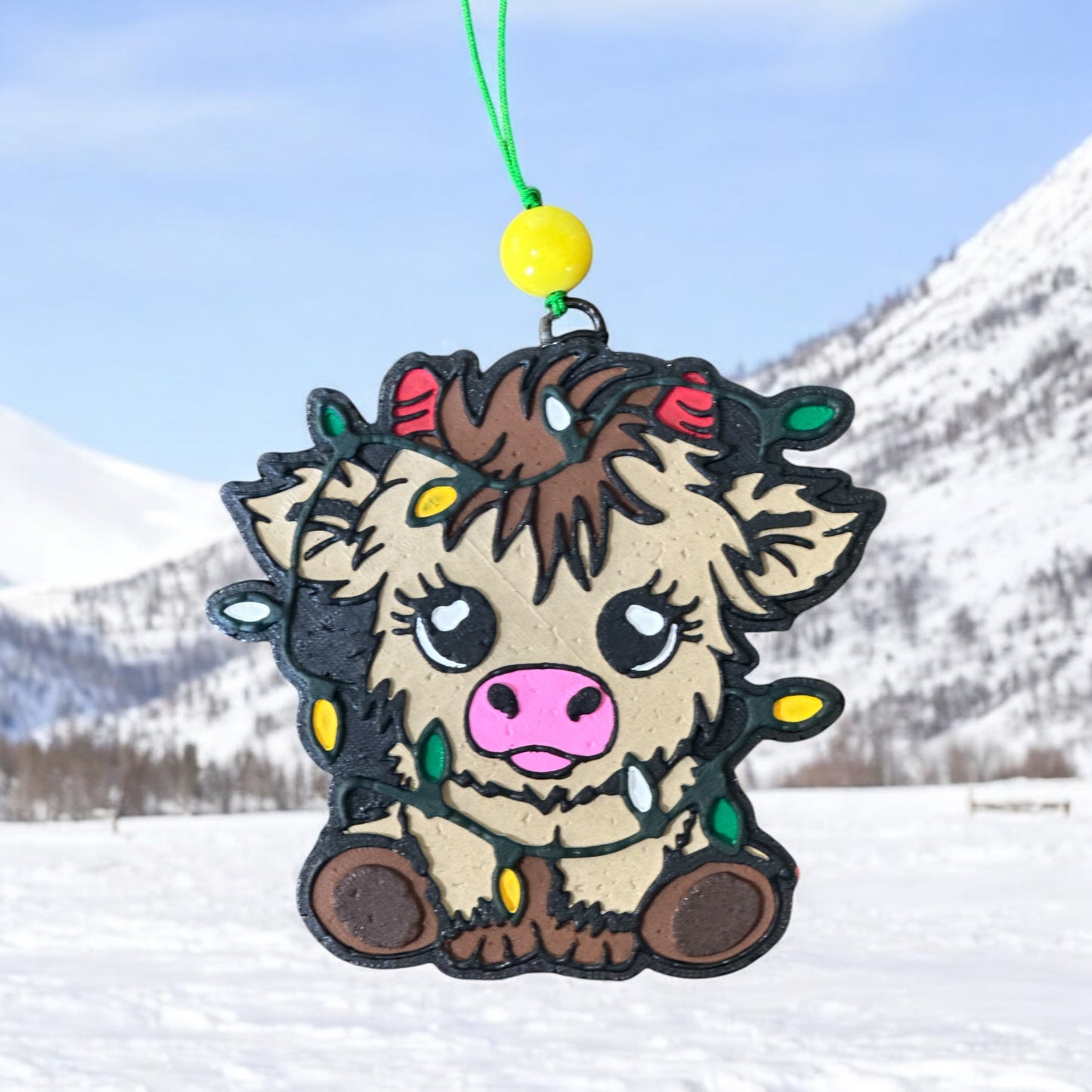 Christmas Highland Cow