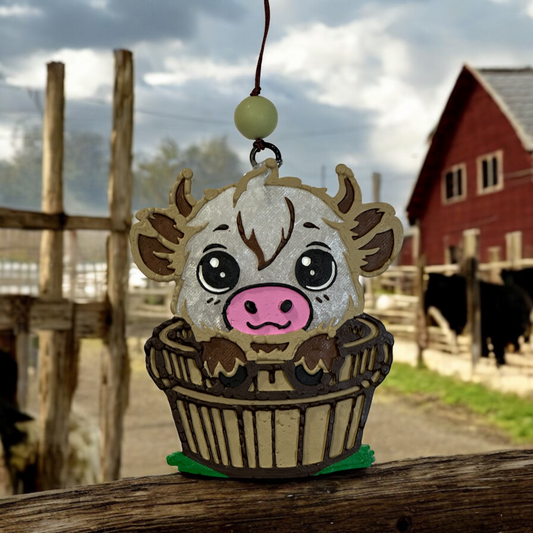 Cow in Bucket