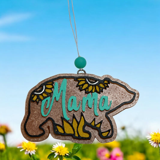 Mama Bear W/ Sunflower