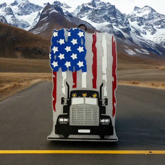 Semi Truck W/ Flag